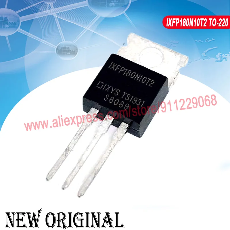 (5 Pieces) IXFP180N10T2 TO-220 100V 180A / IXFP24N60X 600V 24A / IXFP10N80P 80V 10A / IXFP102N15T 150V 102A TO-220