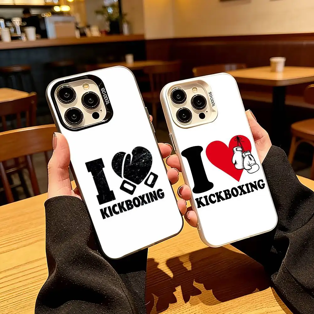 

C-Cool Boxing S-Sport Phone Case For iPhone 17,16,15,14,13,12,11 Plus,Pro Max,XS,Colorful Silver Black Cover