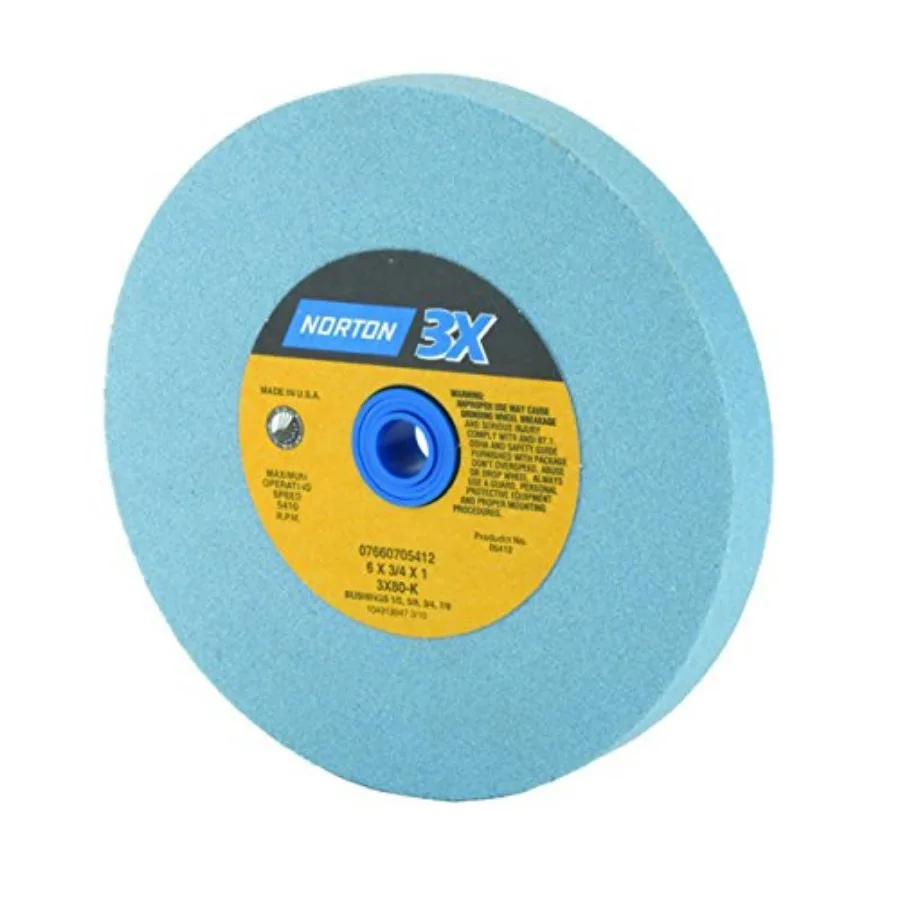 

Grinding Wheel Premium Blue Bench and Pedestal Ceramic Alumina Bench Grinder Wheel 6 Inch Grinding Wheel Pack of 1