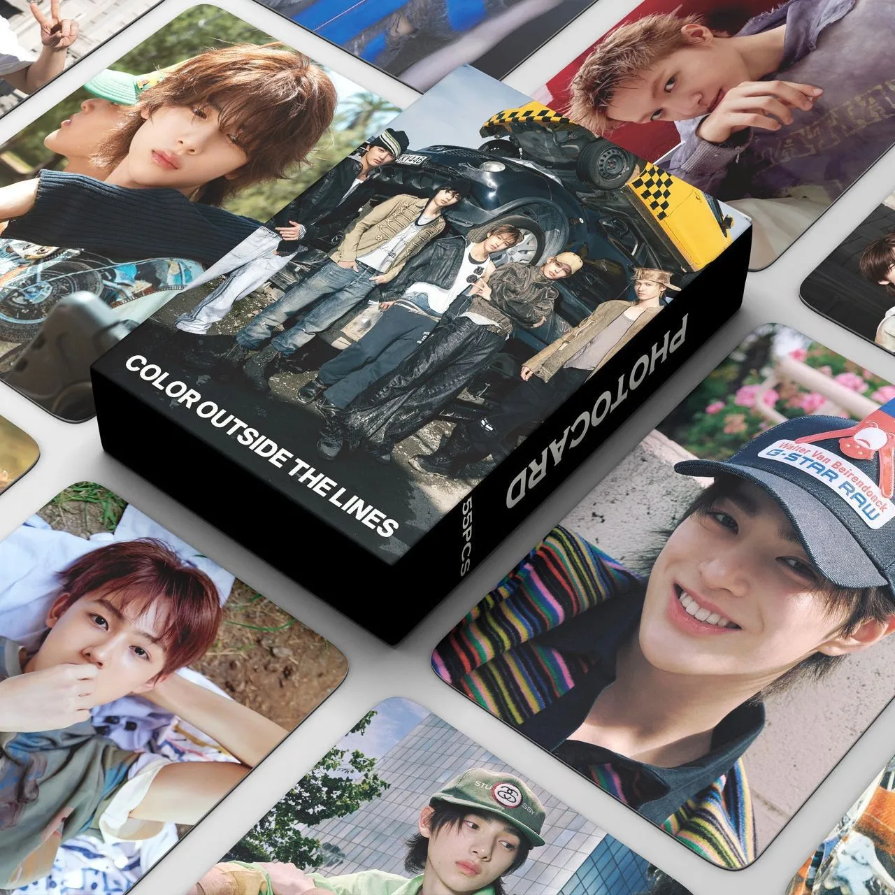 جديد 55 Kpop CORTIS خارج LI جيمس مارتن JUHoo طباعة الصور مجموعة بطاقات المروحة بطاقة بريدية مروحة جمع ملصقات بطاقة صغيرة