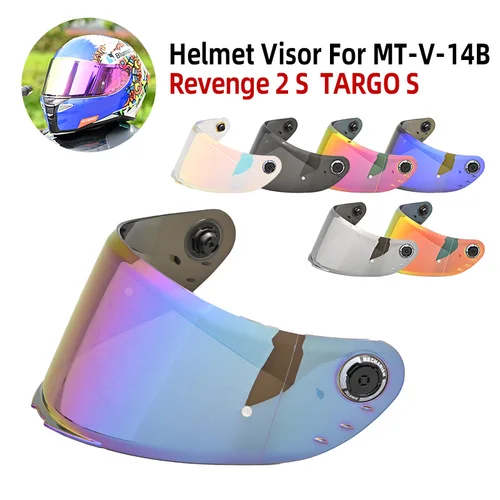 Visera para MT-V-14B Revenge 2 S Targo S lente de Casco de cara completa accesorios de motocicleta Capacete Casco Moto película antiniebla