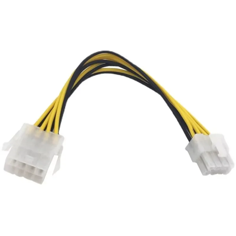 8-pin ATX 12V CPU EPS P4 Power Extension Cable 8pin 18cm Extend Cable Wire 18AWG Power Supply for Bitcoin Miner Mining Machine