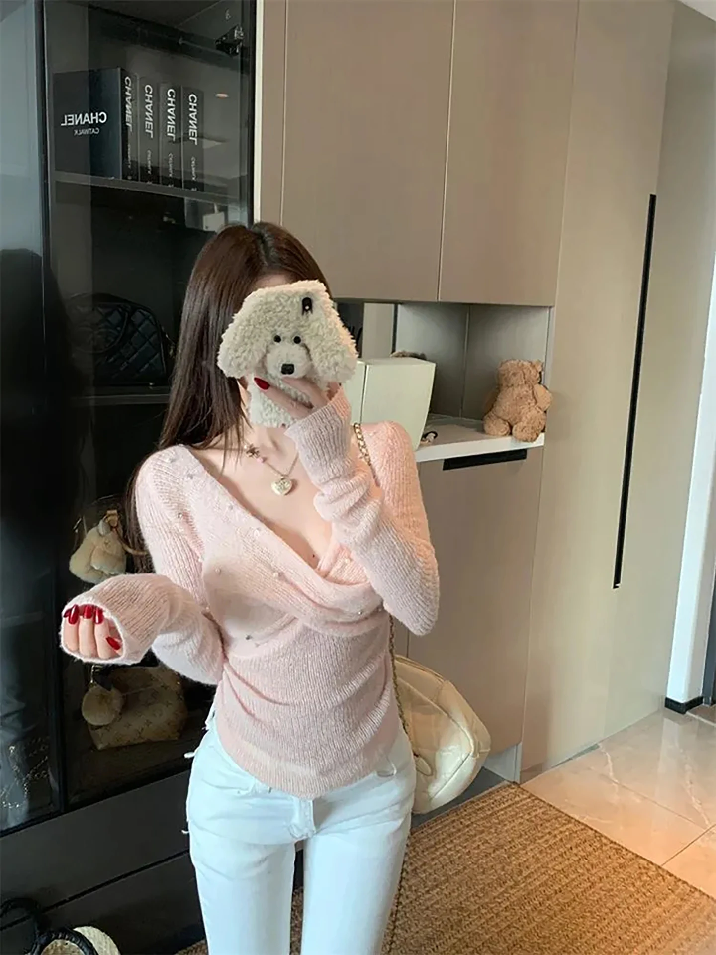 

Sexy Hollow out Knitted Top Women's Base Layer irt Pure Desire Sle Sweet And Spicy Girl Personali Spring 2026