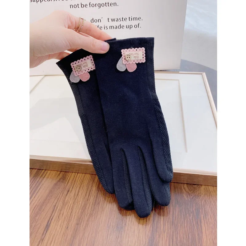 النساء قفازات واقية من الشمس الصيف قفازات الحماية من الشمس عدم الانزلاق قفازات شاشة اللمس الدراجات القيادة القفازات رقيقة المضادة للأشعة فوق البنفسجية قفازات