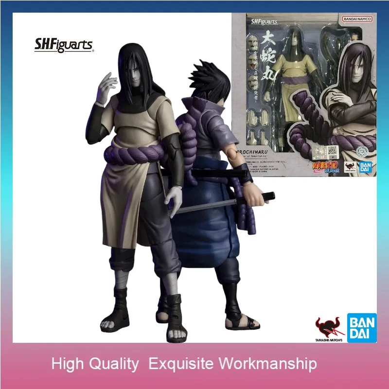 In Stock Bandai S.H.Figuarts Orochimaru Seeker of Immortality Naruto Shippuden Anime Figure With Extra Face & Hand Parts