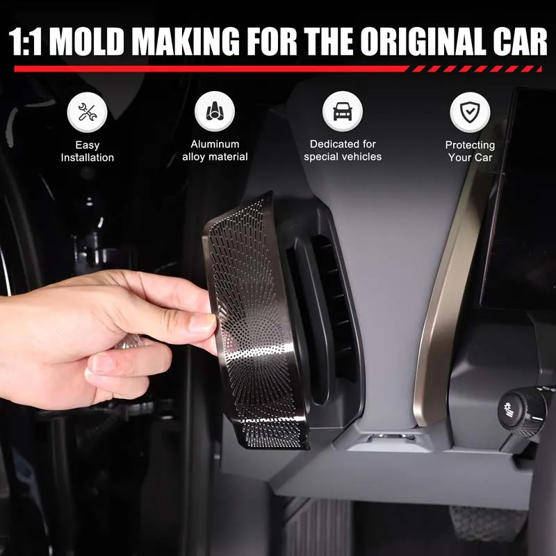 

metyoucar For BMW X3 G45 2025-2026 Stainless steel Car Dashboard Air Conditioning Side Vent Cover Trim Interior Car Accessories