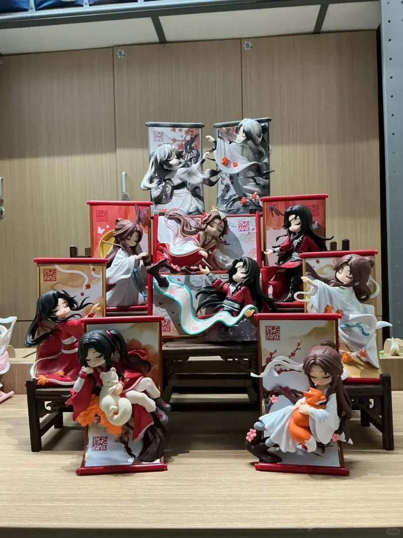 

Genuine Tian Guan Ci Fu Scroll Series Blind Box TGCF Hua Cheng Xie Lian Cute Anime Figure Mystery Box Desktop Decoration Gift