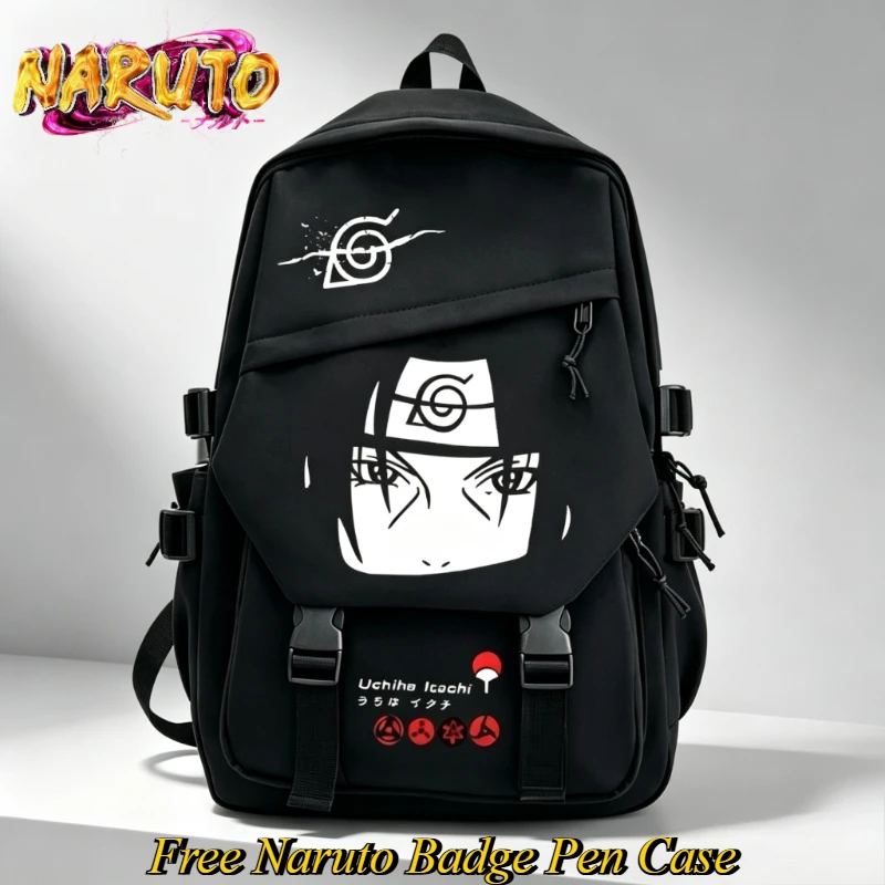 Sac à dos NARUTO dessin animé, sac d'école bidimensionnel pour étudiant, sac de voyage portable pour ordinateur, accessoire d'animation, vente en gros