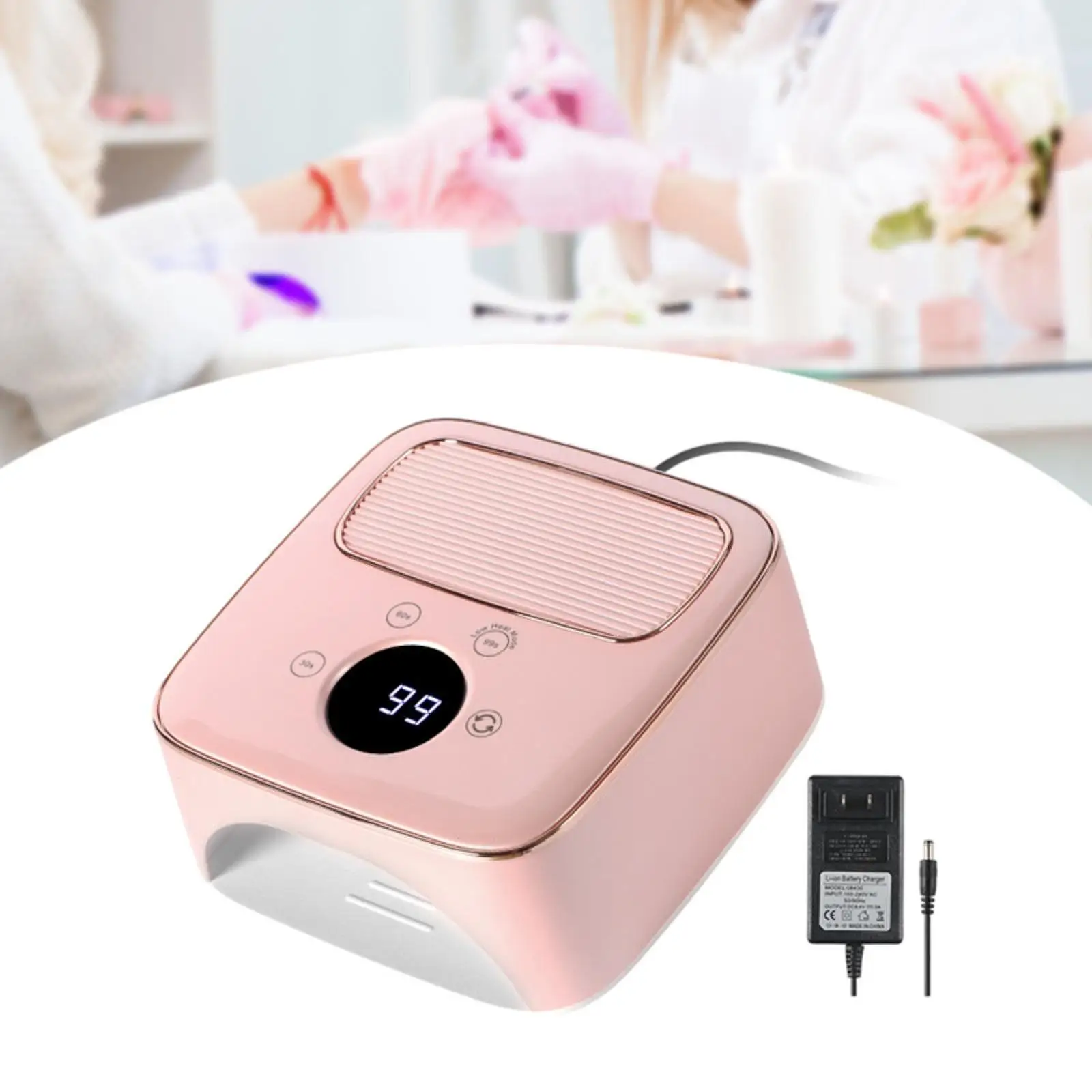 LED Nail Lamp 48W Portable Manicure Dryer Quick Gel Nail Curing Professional Nail Art Tool for Women DIY