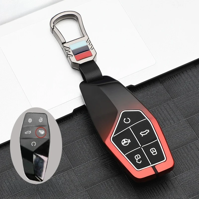 

Новый модный чехол для автомобильных ключей из сплава, чехол для 2022 2023 2024, вход без ключа, умный пульт дистанционного управления, защита автомобильных аксессуаров