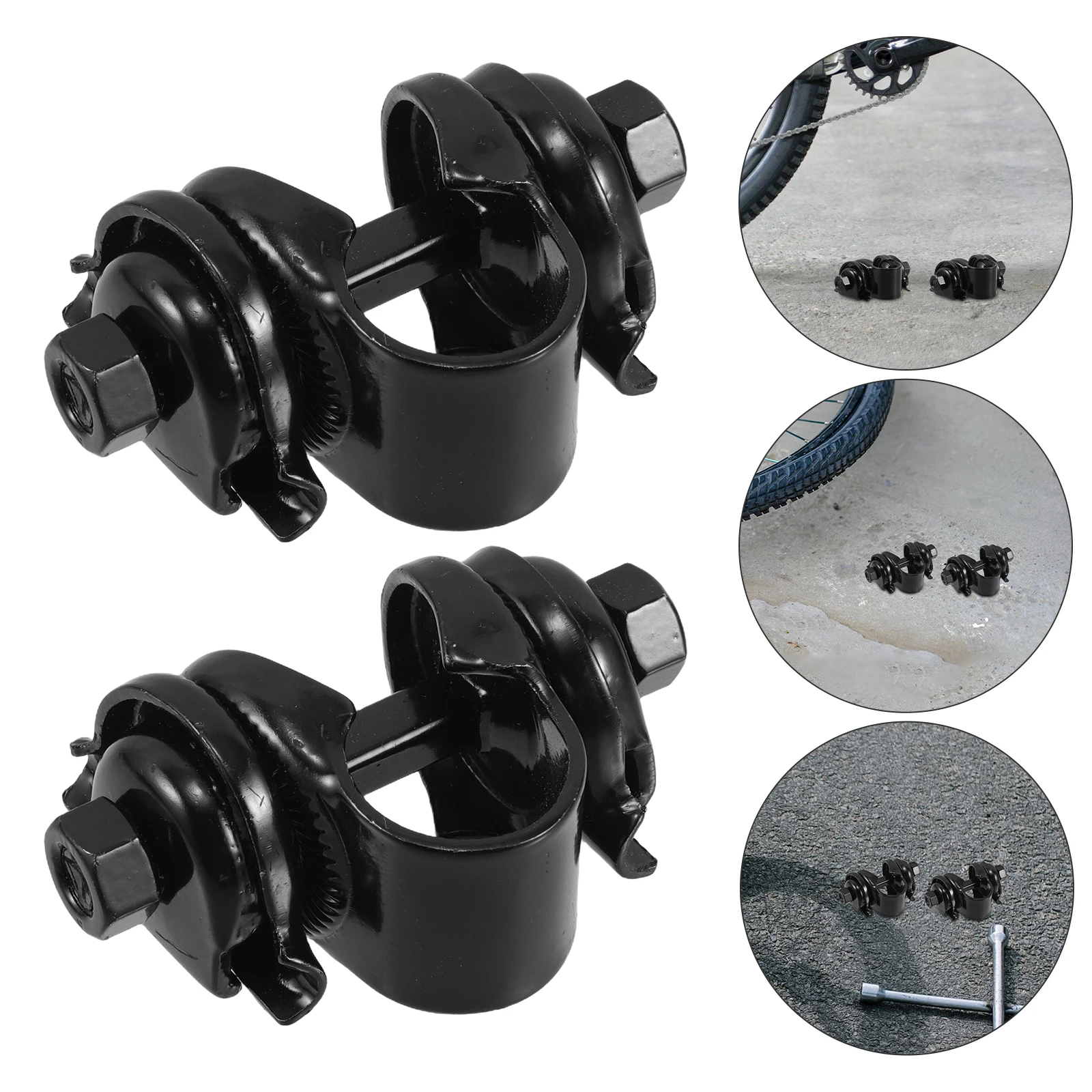 

2Pcs Bike Seatpost Adapter Clamp Fatigue Reduction Durable Materials Mountain Folding Bikes Seatpost Conversion