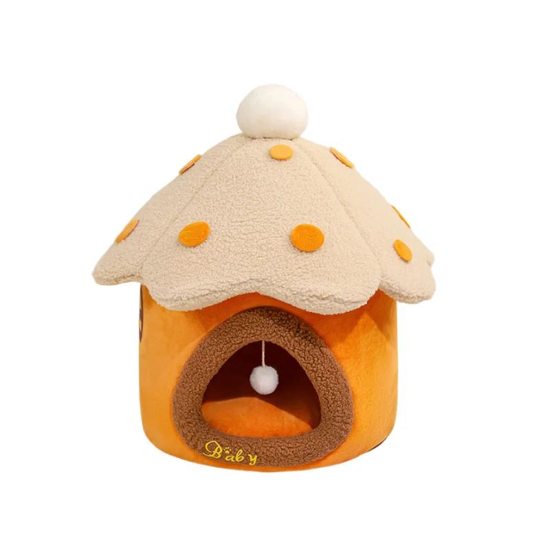 Cloth Cute House Cat Nest Four Seasons Universal Cat House Cat Shelter Winter Closed Warm Cat House Pet Bed Pet House