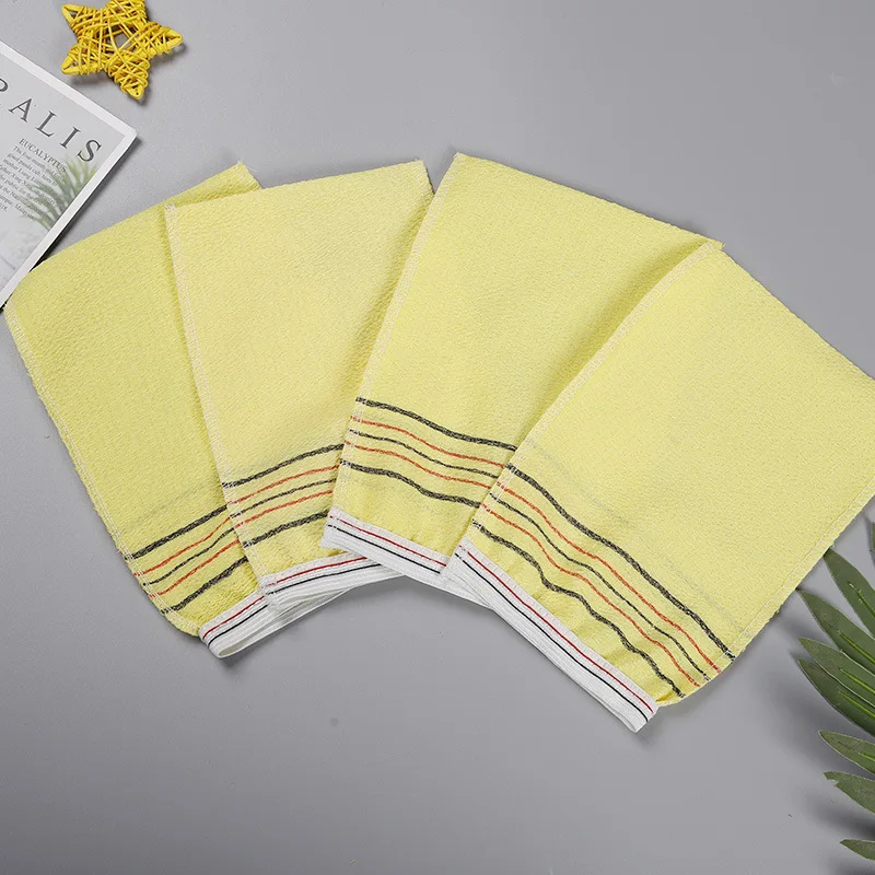 مجموعة مناشف حمام مقشرة مكونة من 5 قطع - تنظيف عميق كوري/إيطالي وإزالة الجلد الميت، منظف ناعم للجسم للاستحمام/المنتجعات الصحية