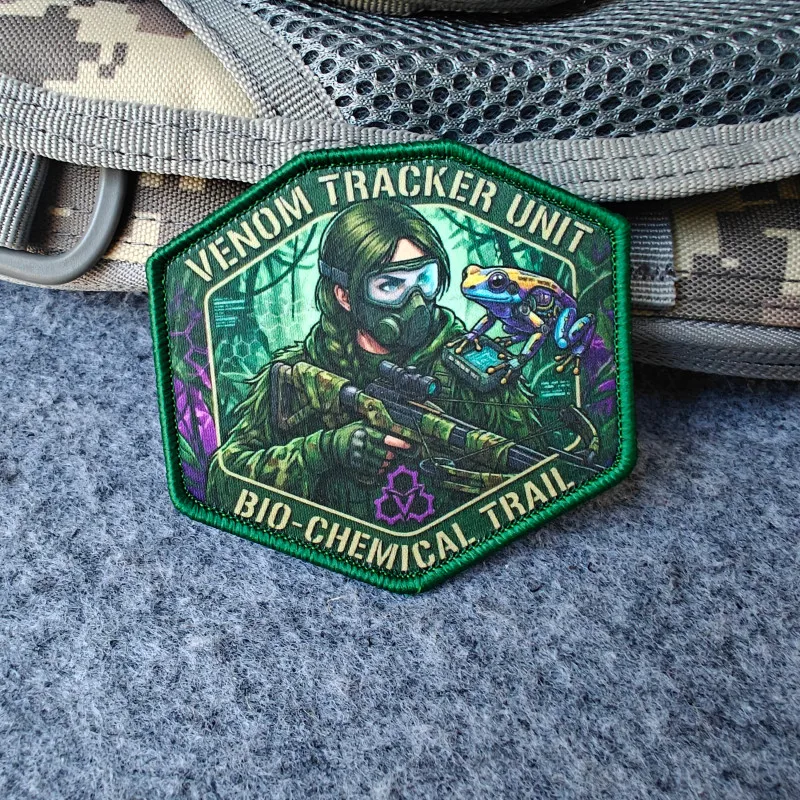 2026 Neue Anime-Patches, Venom Tracking Team Moralabzeichen, für Kleidung, Hüte, Rucksäcke, etc., mit Klettverschluss