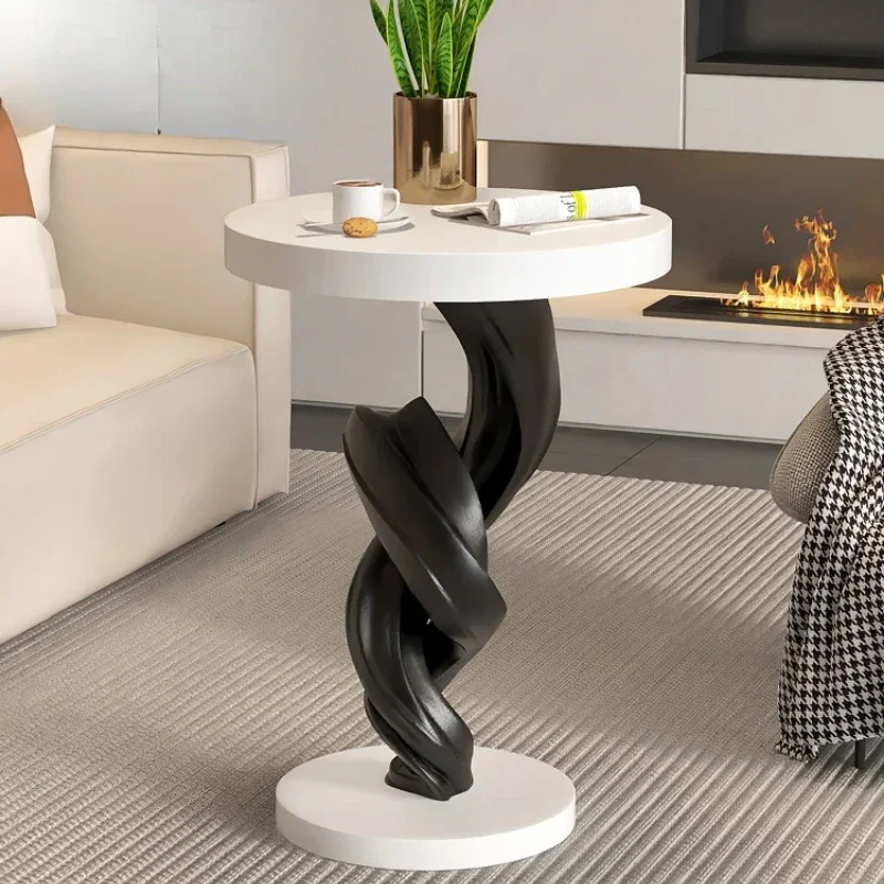 Abstract Side Table Art Piece Creative Home Sculpture Modern Small Coffee Table Decorative Art Accent for Living Room