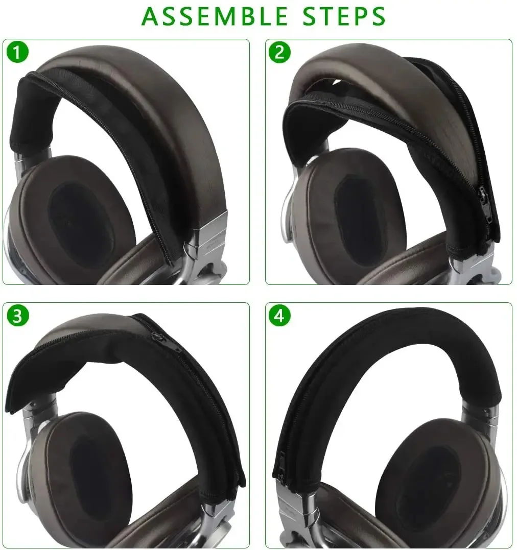 MDR Headband Cover,Sony Replacement Head Band Protector with Zipper for Sony MDR - 1R, 1RNC, 1RBT, 1A, 1ADAC, 1ABT Headphones