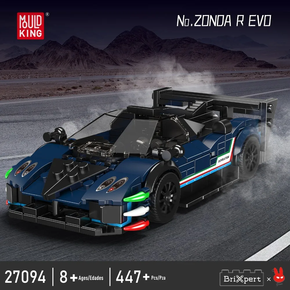 Ensemble de blocs de Construction de voiture de sport technique, Super véhicule de vitesse, modèle 447 pièces, briques de Construction, jouet de bricolage pour garçons, cadeau d'anniversaire