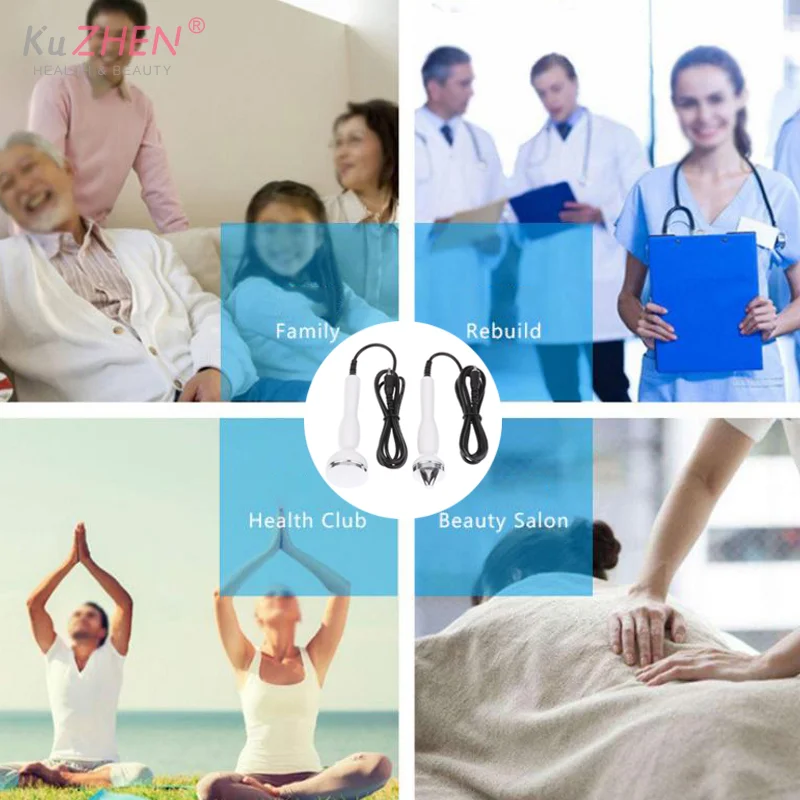 Beauty Facial Machine Accessor Face Eye Ultrasound Probe Tip Probe Flat Massage Head For Ultrasonic  Facial Machine Accessories