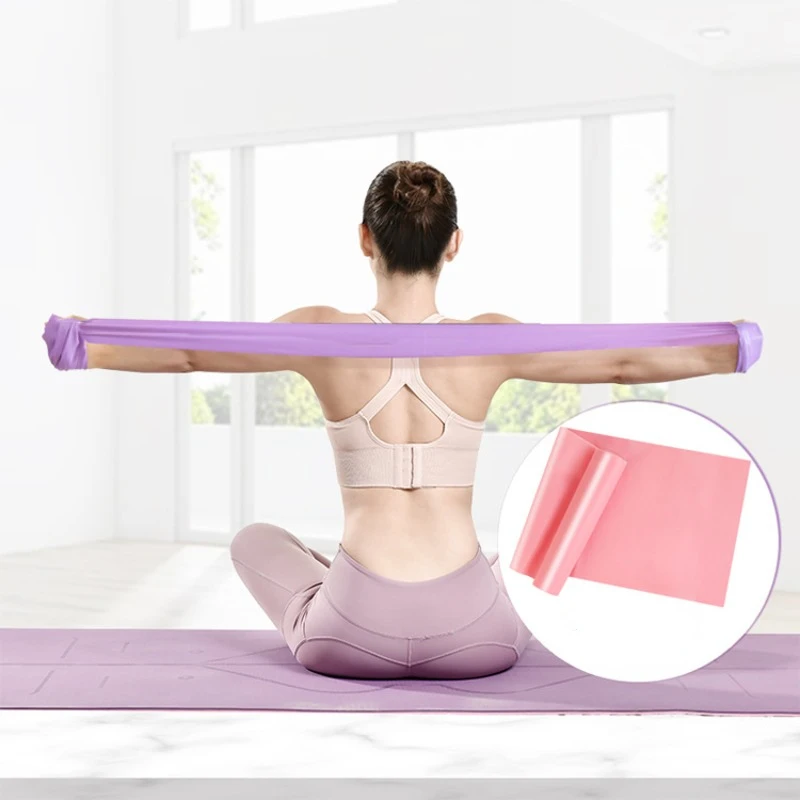 

Yoga 1.5m Resistance Band Exercise Fitness Rope Training Elastic Rubber Band Home Gym Sport Equipment Pilates Stretch Belt