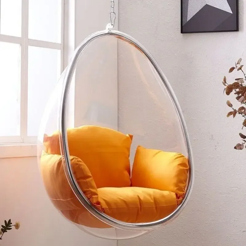 

Transparent Bubble Cradle Hanging Chair Bedroom Girl Home Balcony Hanging Basket Chairs Indoor Swing Hammocks Outdoor Furniture