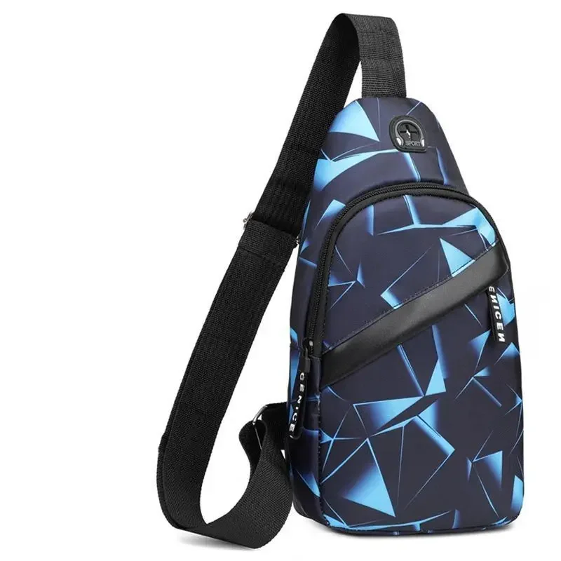 Brusttasche, lässige wasserdichte Umhängetasche für Herren, trendige Sporttasche, multifunktionale kleine Tasche, Umhängetasche – Detail 5