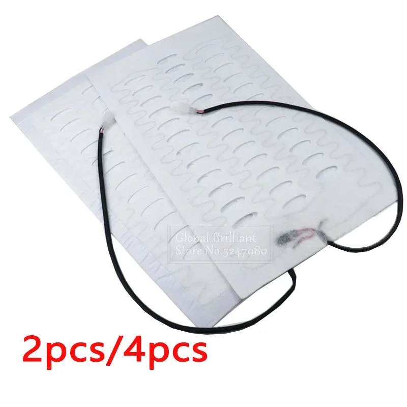 2x/4x 12V Universal Car Heated Seat Covers Pad Alloy Wire Kit Heated Auto Car Seat Heating Pad Winter Warmer Heater Mat 48x27cm