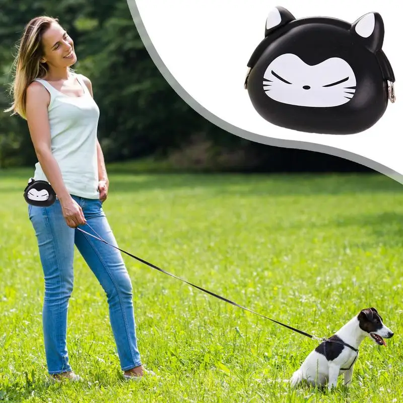 Dog Treat Bag Silicone Pet Feed Snack Reward Pocket Fanny Pack Waterproof Dog Food Dispenser for Pet Training Walking