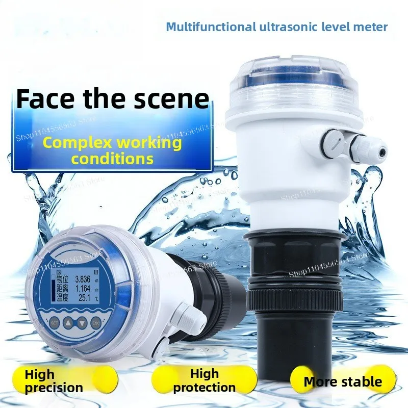 Ultrasonic Level Transmitter 4-20mA – Corrosion-Resistant Liquid Level Sensor for Industrial Water & Wastewater Treatment, IP68