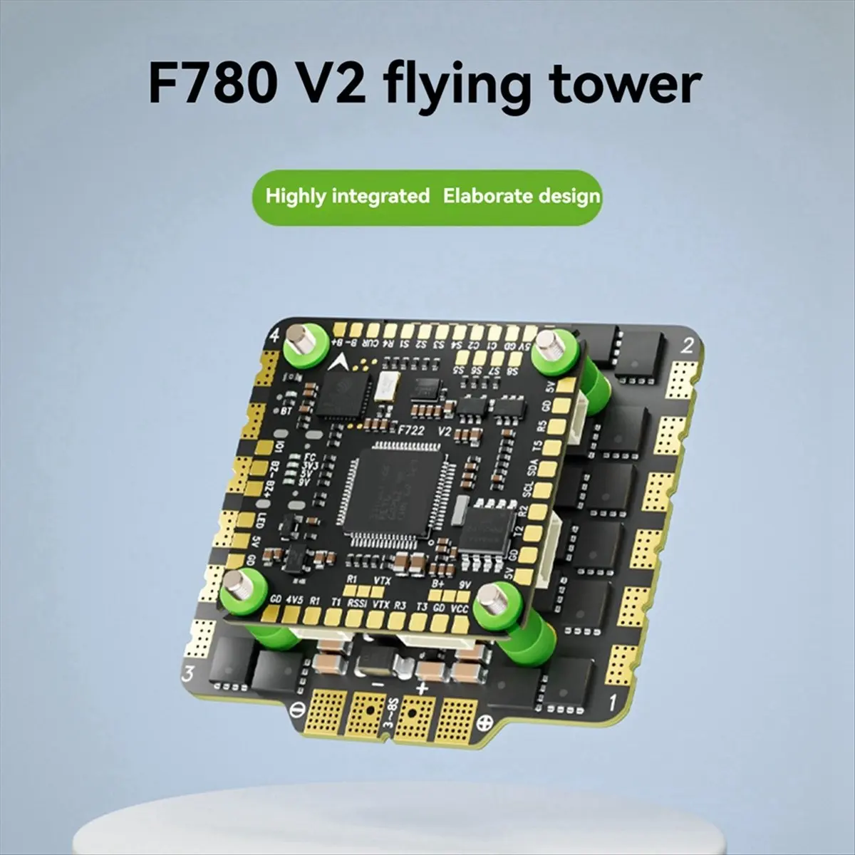 【♮•▲Today-Only!】F780 V2 FC&ESC FPV Stack F722 V2 Flight Controller 80A AM32 ESC 8S Model Aircraft Crossing Machine FPV