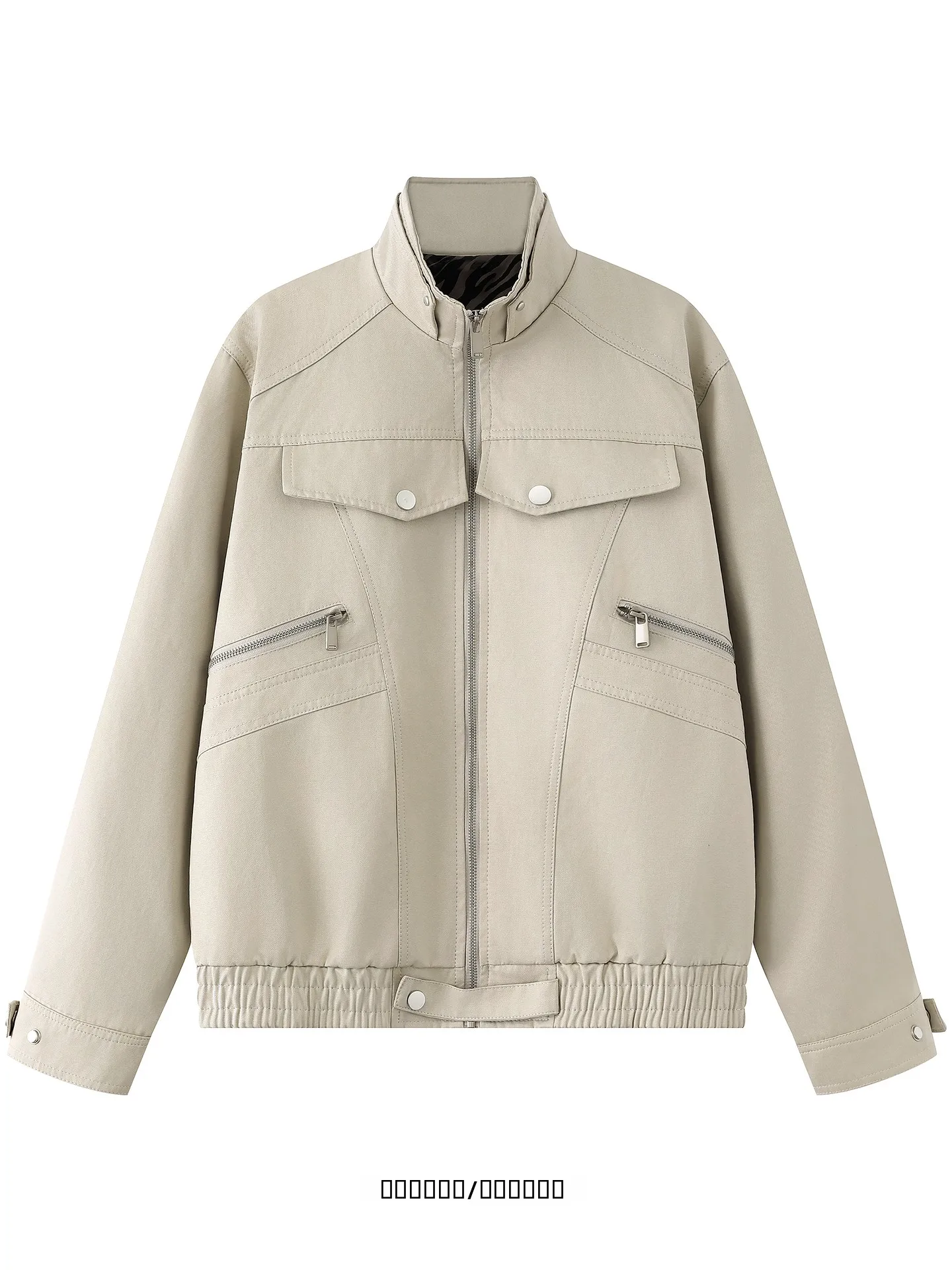 

ex Loose Fit Jaet from Cool Vibe Workwear Functionali Youthful ulari Daily Wear Long Sve Stand Collar