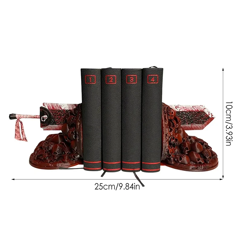 Berserk الدفتين الدفتين زخرفة التنين القتل سكين Bookstop الراتنج عدم الانزلاق مناسبة للقراءة مكتب ديكور المنزل الهدايا