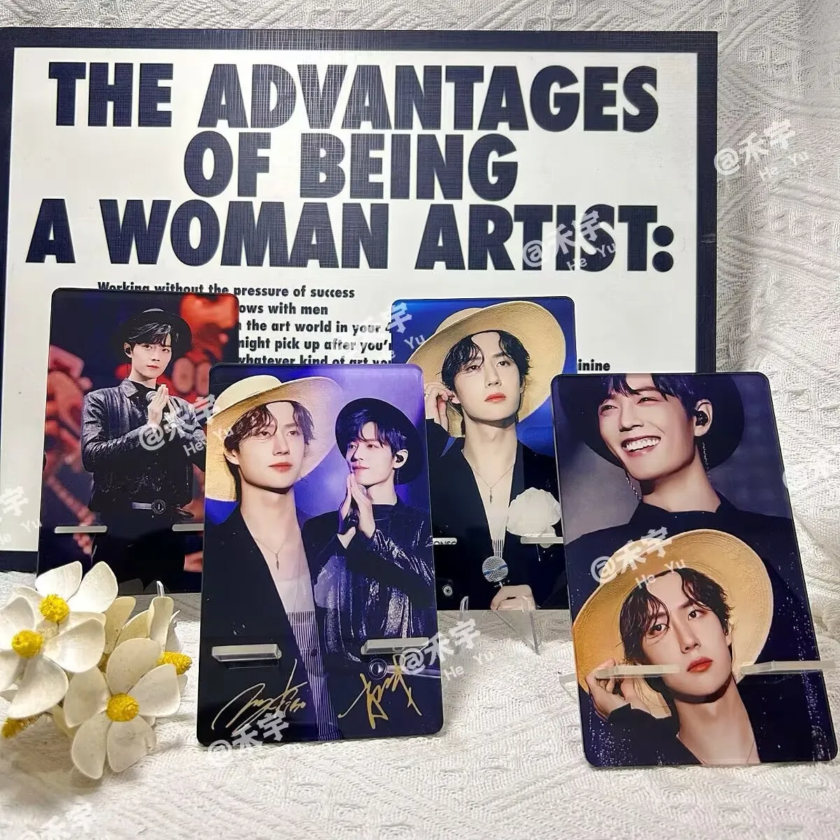 

Подставка для мобильного телефона «Xiao Zhan Wang Yibo», акриловая стоячая вывеска Bo Jun Yibo, периферийные устройства для ленивой звезды