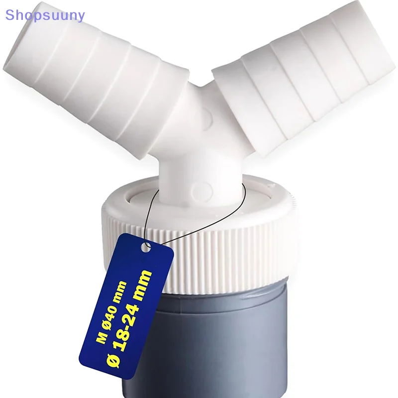 [SU]Dishwasher Washing Machine Drain Adapter Three-way Two-in-one Connector Converter Drain Extension Hose Connector[SU]