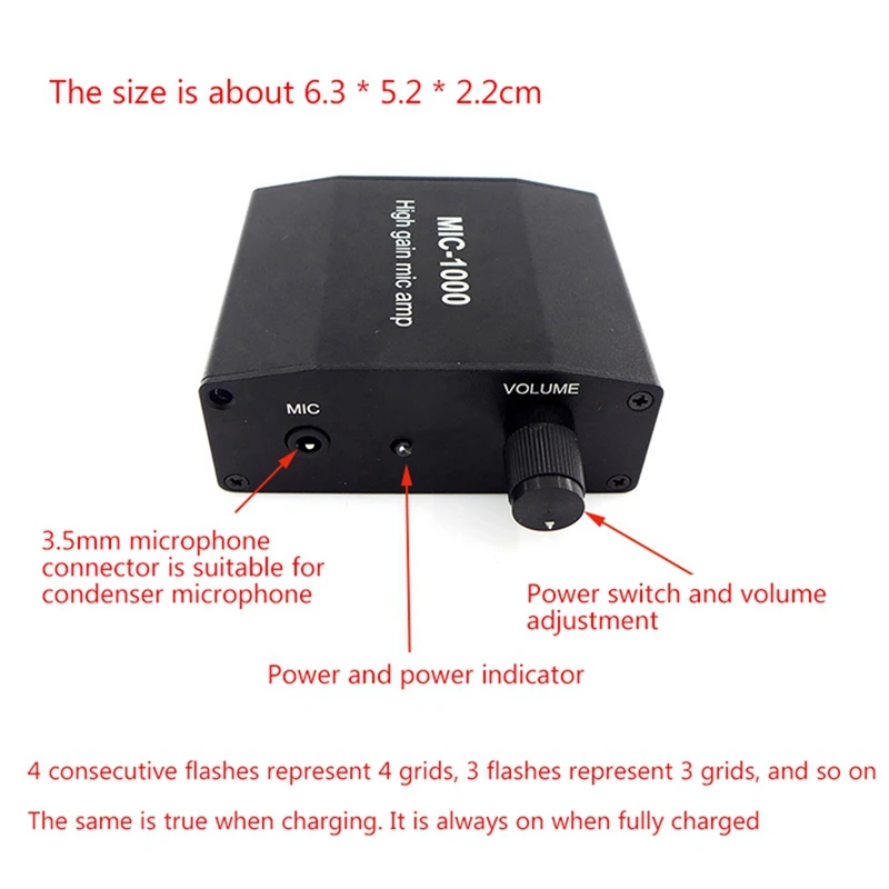 リスニングサウンドコレクター、防音材料、機械業界高ゲインマイクアンプ
