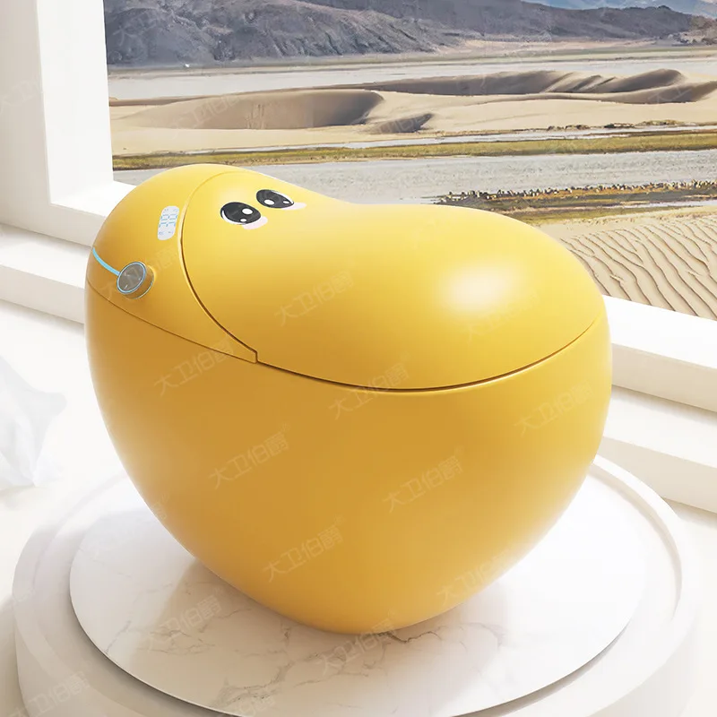 

Smart Toilet Small Cute Monkey Large Seat No Water Pressure Limitation Color Automatic Toilet Flip Cover Multifunctional