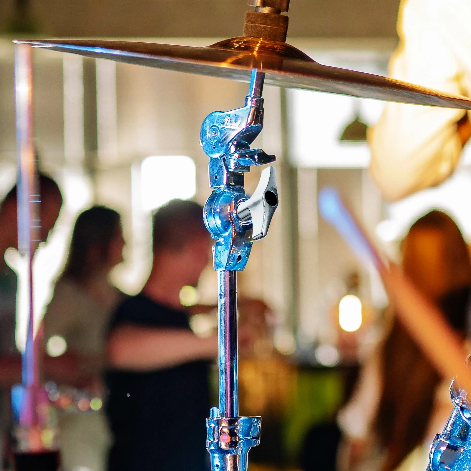 

2pcs Drum Replacement Nuts Compact Drum Key Tool Silver Plated Iron Hardware 6mm Single Screw Head Tuning Supplies