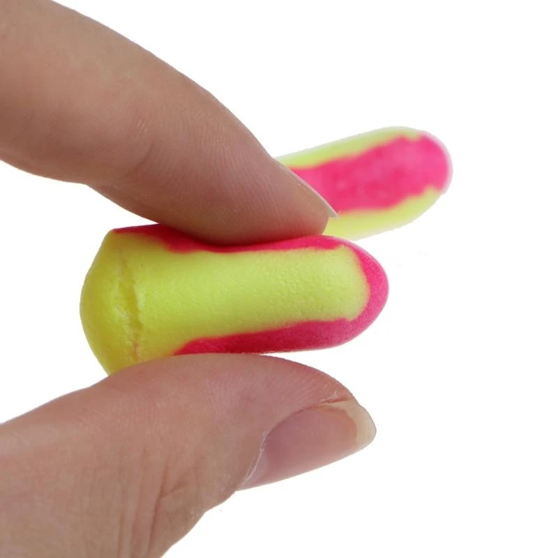090F 10 Pairs Durable Earplugs Pads Sturdy Ear Plugs Ear Protectors No Cords
