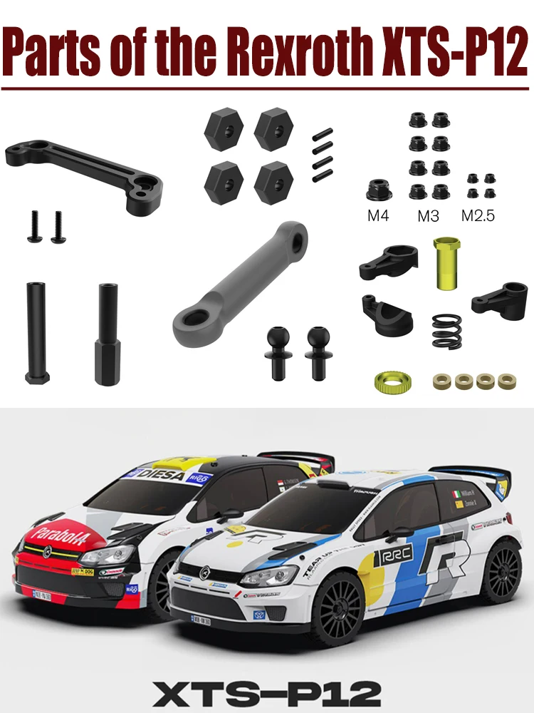 Acessórios Corolla P12: Adaptador de Porca, Protetor de Haste de Direção e Protetor de Eixo XTS-P12