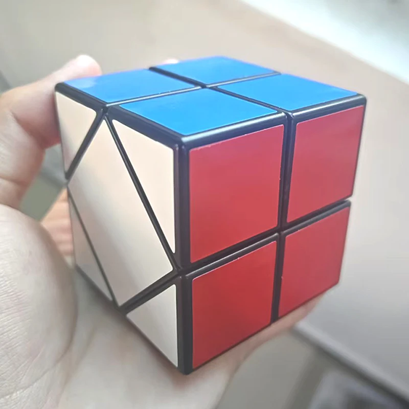 Domino Skewb cubos de velocidad 2x2x2 sensorial silencioso Fidget juguetes para autismo TDAH ansiedad niños adolescentes niños niñas regalos educativos