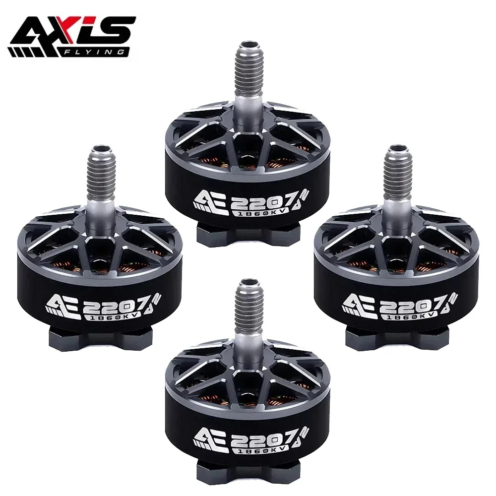 

AxisFlying AE2207 V2 1860KV 1960KV 4~6S Lipo Brushless Motor 5mm Shaft Suitable 5inch Propeller FPV Freestyle Racing Drone