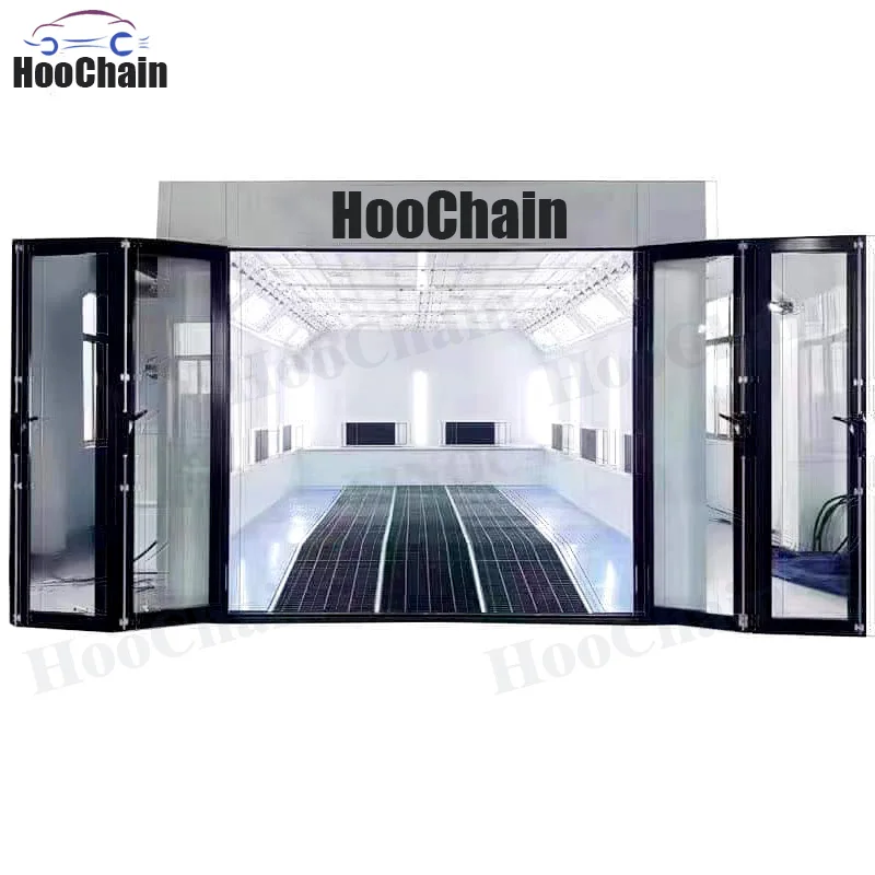 8mx4.2m Spray Booth Electric/Heating Car Paint Booth Fully glass gate Car Paint Room