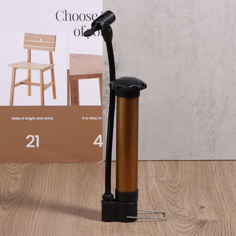 

Мини-портативный велосипедный ручной воздушный насос 80 фунтов на квадратный дюйм для велосипедных шин, насос с клапаном Шредера, баскетбольный волейбольный футбольный насос