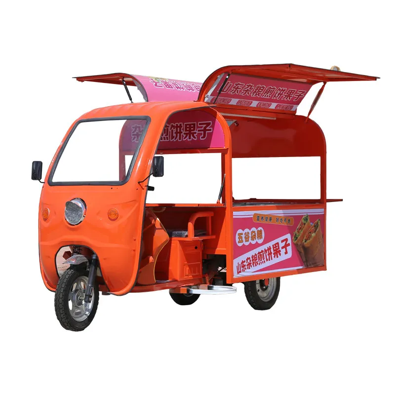Electric tricycle, multi-functional snack special breakfast cart, Mala skewer cart