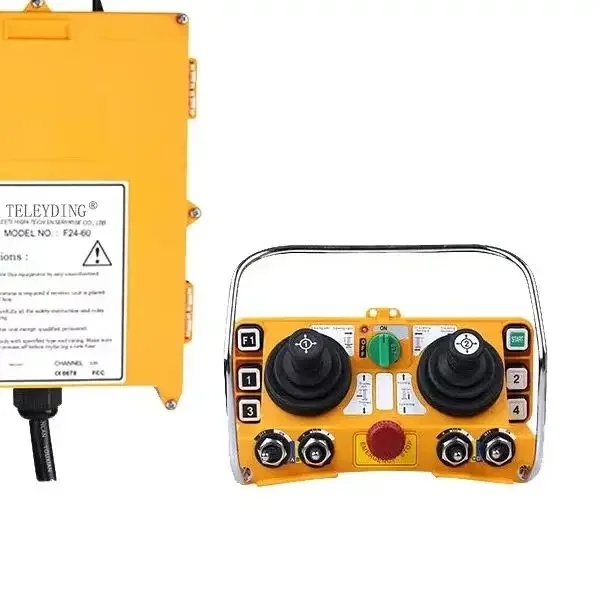 F24-60 Tower Crane Wireless Remote Control 6 Buttons Dual Rocker Arm Waterproof Dustproof Industrial Wireless Remote Control