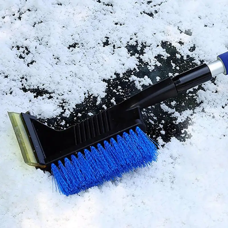 Pala de nieve para coche, raspador de hielo de invierno, cepillo de barrido, limpieza de parabrisas de ventana, cepillo de nieve y raspador de hielo, herramienta de eliminación para coche