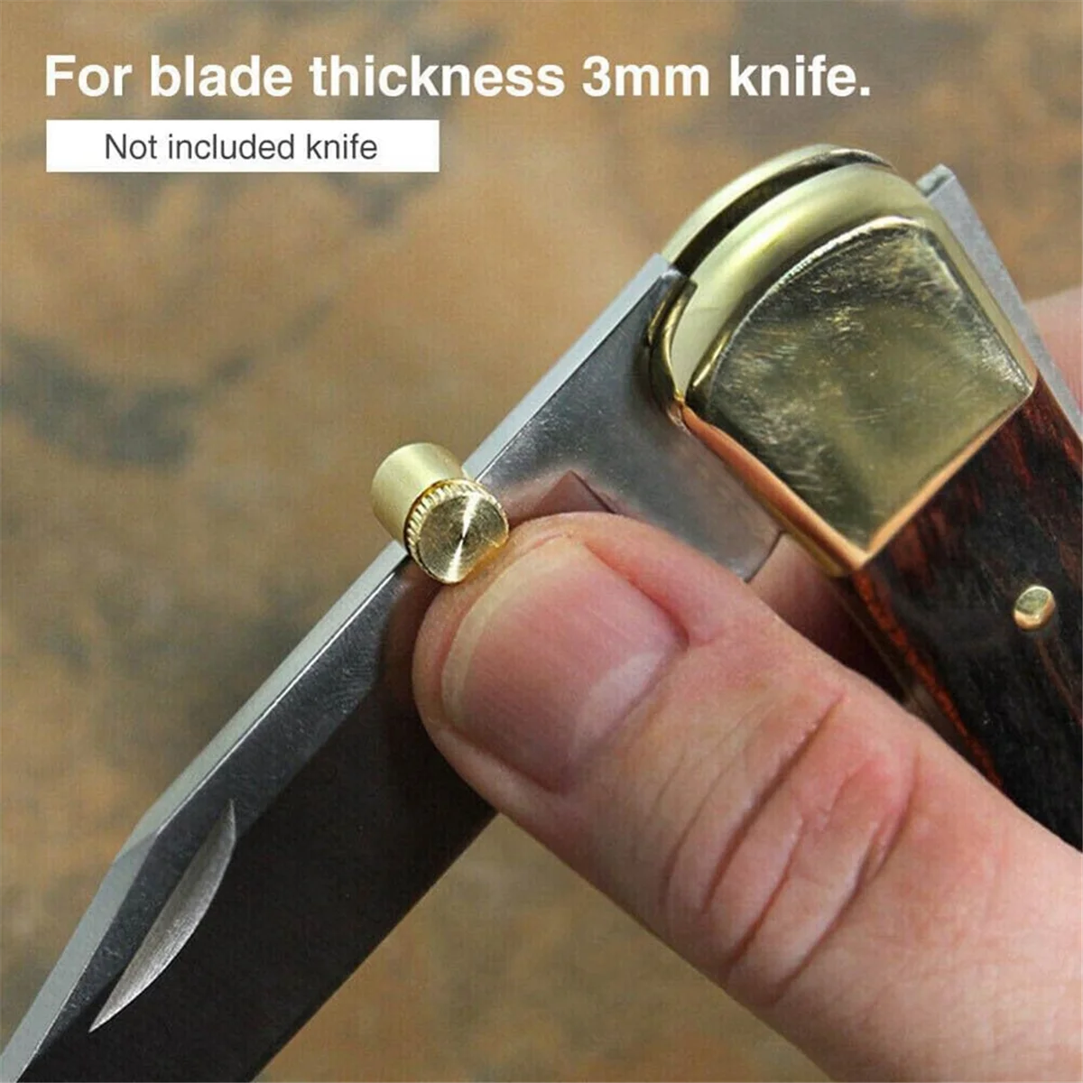 ABFW 8 paquetes de perno de pulgar apto para cuchillo plegable Buck 110, botón de pulgar de repuesto Universal para hoja de cuchillos de caza plegables