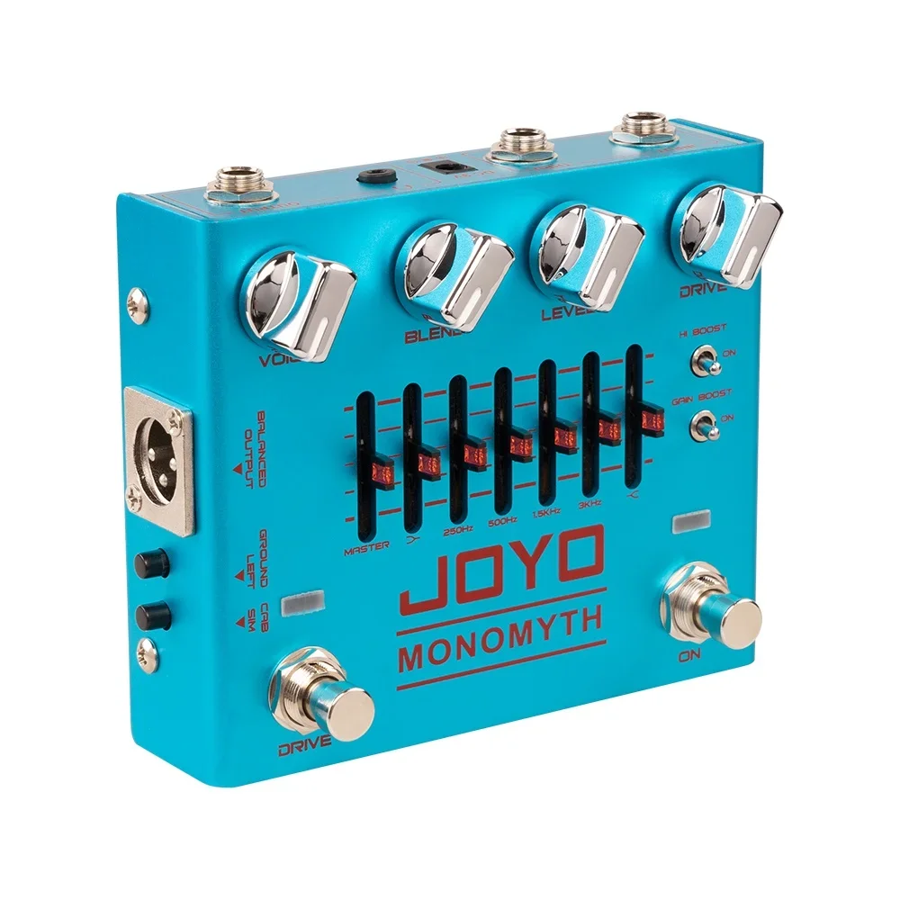 JOYO R-26 MONOMYTH Bass Preamp Effect Pedal Overdrive Channel with 6 Band-graphic EQ Offers Real Amplifier Simulation Tone