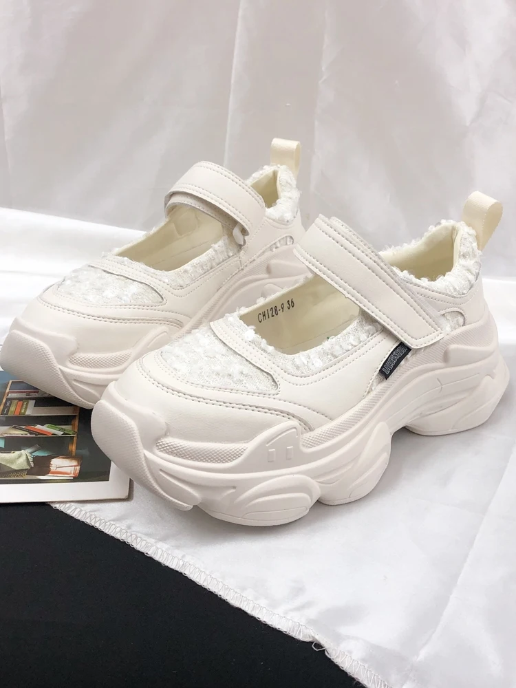 

Спортивные тематические дышащие женские сандалии с застежкой Magic Tape из натуральной кожи на каблуке Roman Sle oes