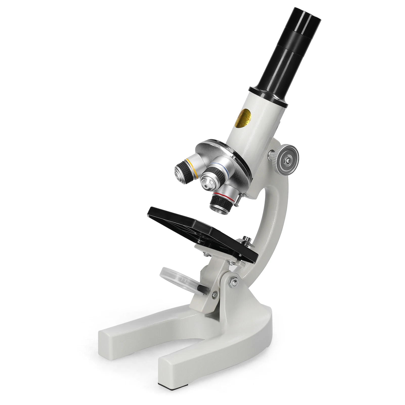 

64X-2400X Monocular Optical Microscope School Children Science Experimental Biology Teaching Microscope