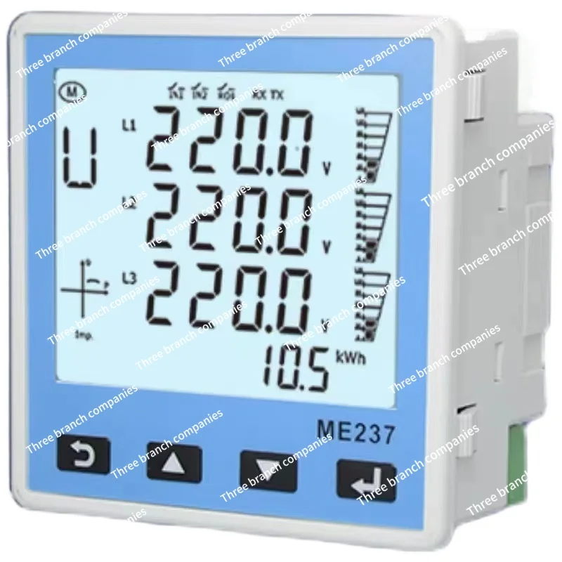 

ME237 LCD panel multi-function three-phase meter 485 current and voltmeter Roche coil